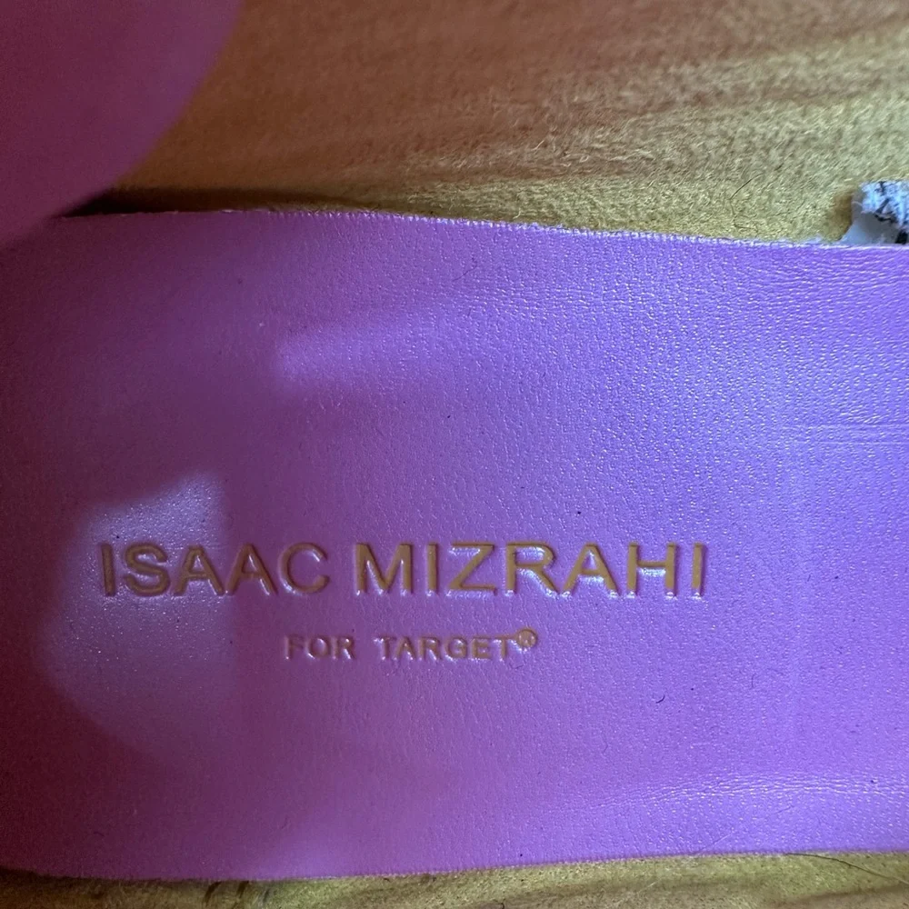 Isaac Mizrahi Gail Yellow Leather Loafers Shoes Size 9